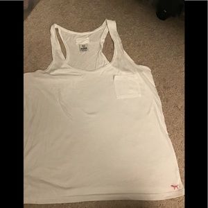 PINK by Victoria’s Secret racerback white tank